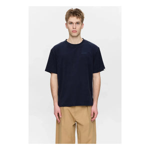 Anerkjendt - Camiseta de rizo Akvillads | Azul oscuro