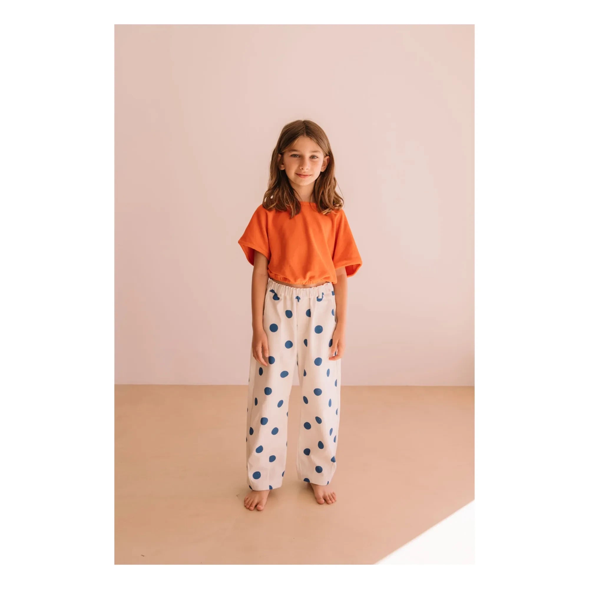 We Are Kids - Camiseta de toalla de algodón orgánico Crop Bree | Coral
