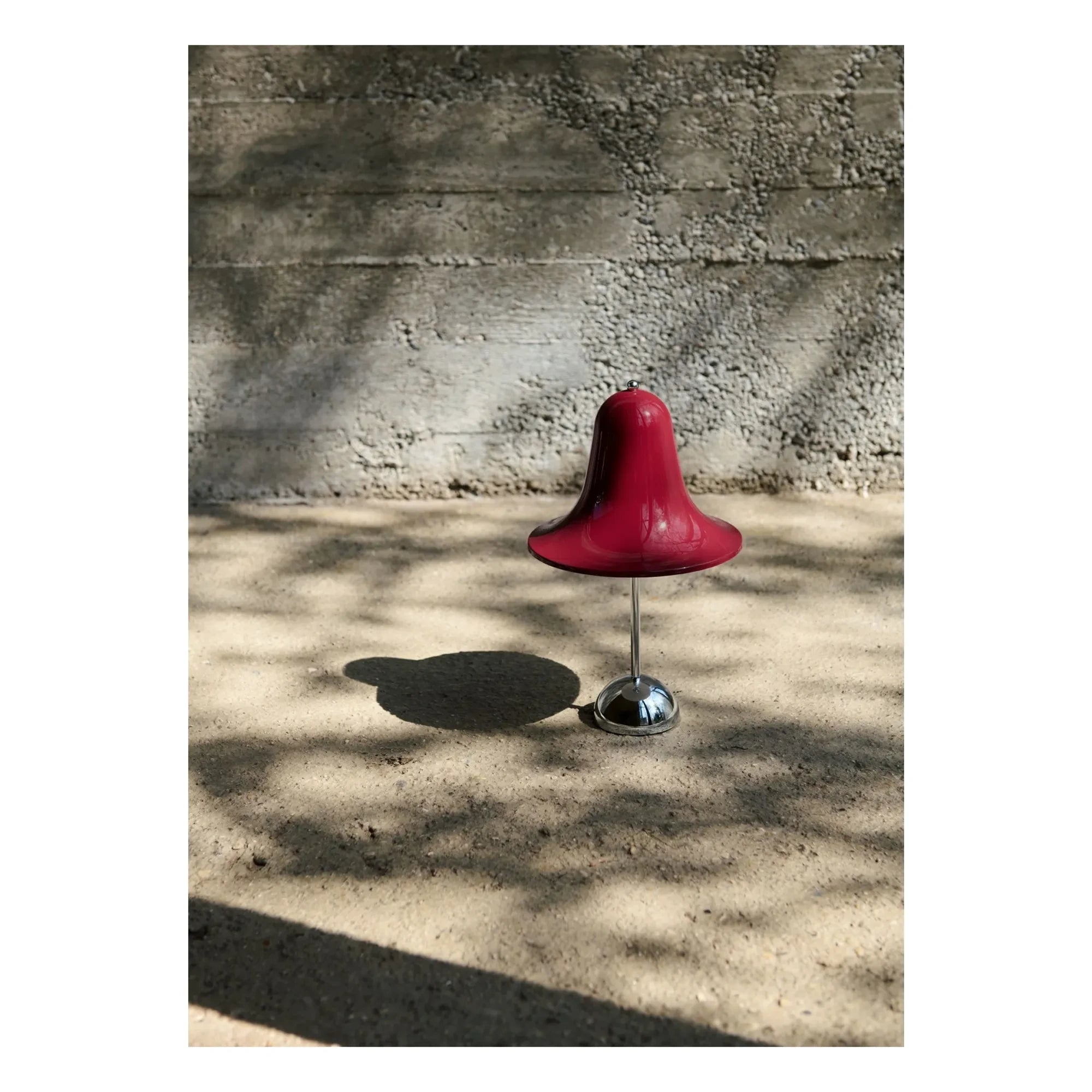 Verpan - Lámpara portátil Pantop | Rojo cereza
