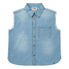 Finger in the nose - Camisa Vaquera Sin Mangas Ella | Gris