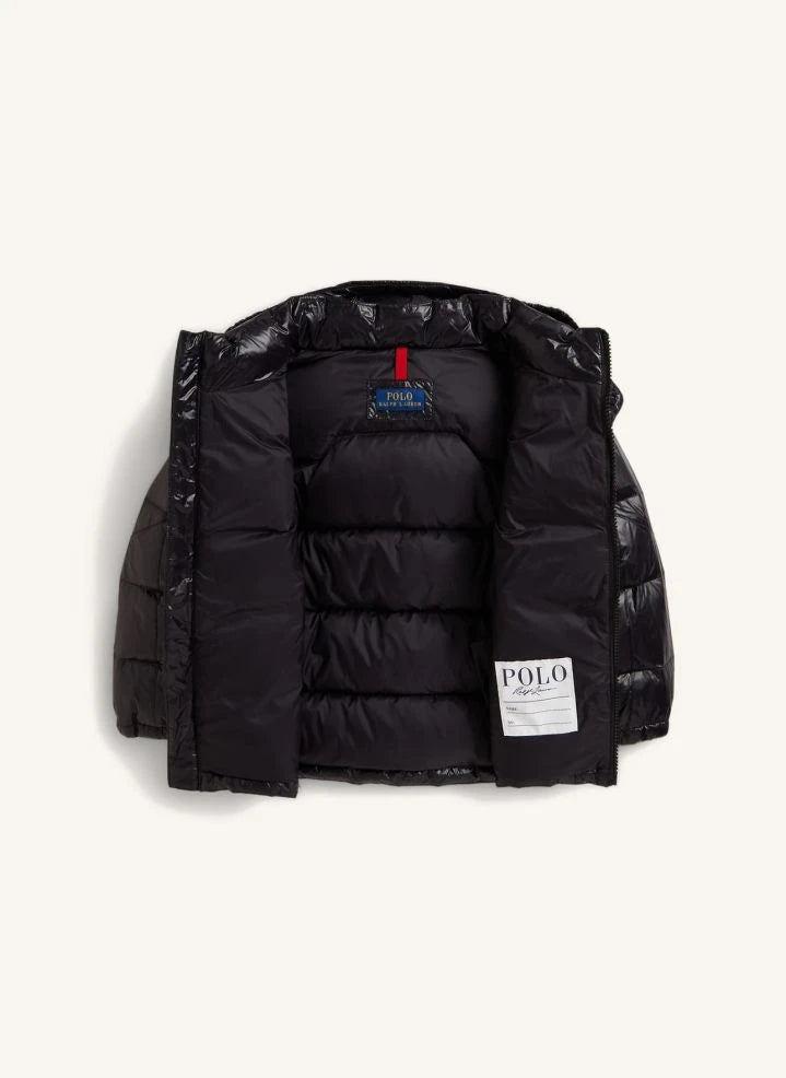 Ralph Lauren - Chaqueta con capucha y logo Lake | Negro