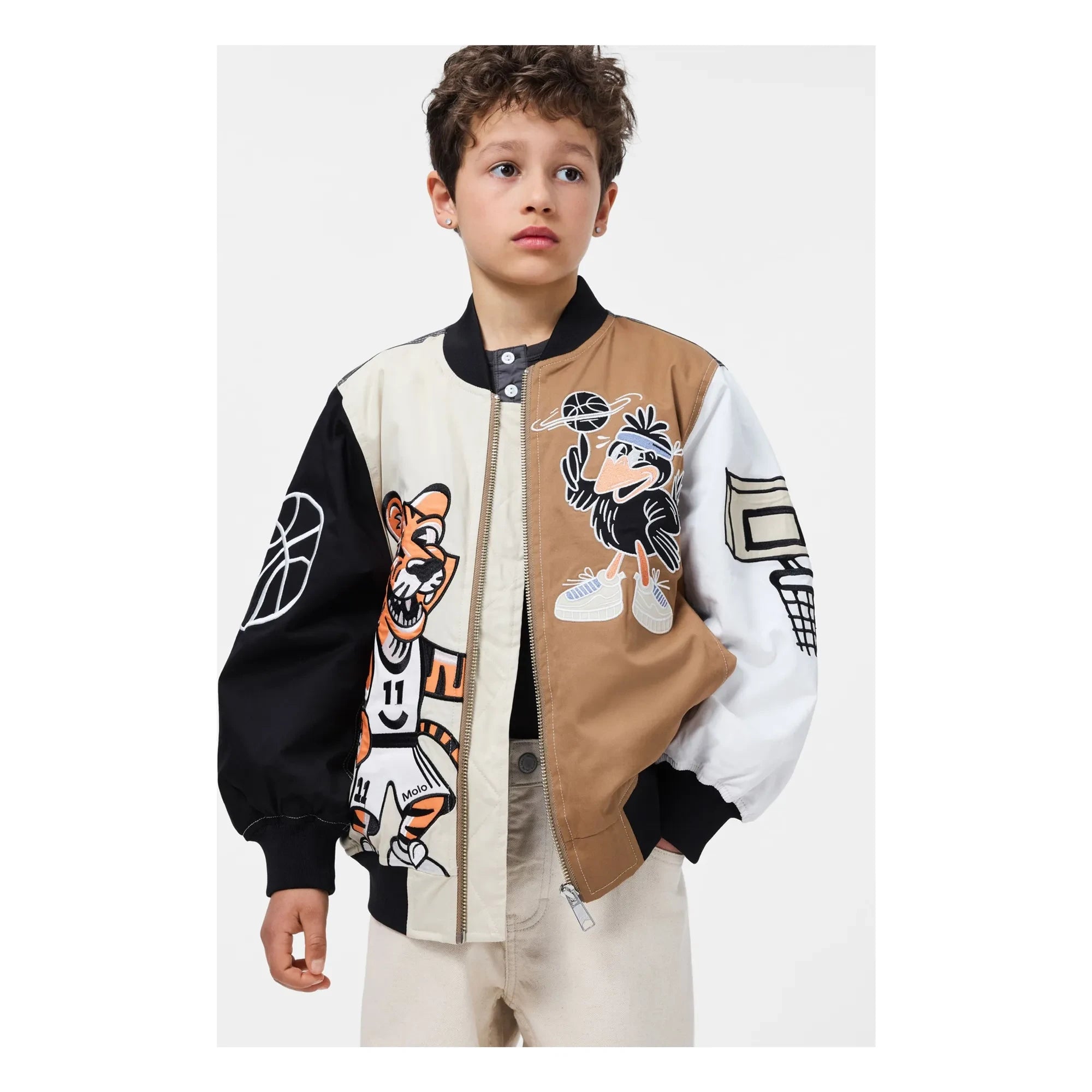 Molo - Cazadora bomber de baloncesto Hedley | Negro