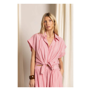 Smallable Woman - Camisa crop Bella de rayas | Cereza