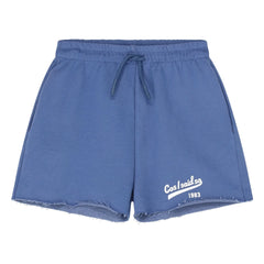 Cos I Said So - Pantalones cortos deportivos con logo recortado de algodón orgánico | Azul