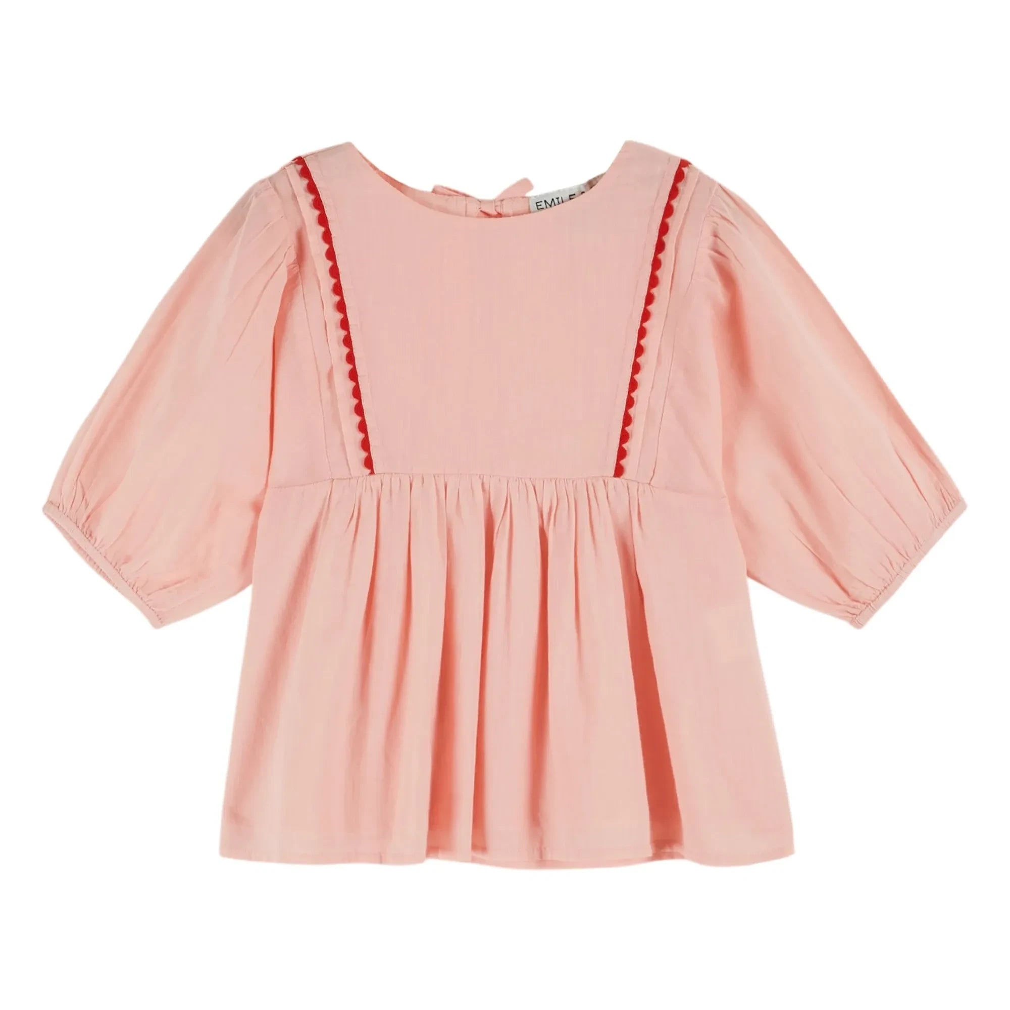 Emile et Ida - Blusa con volantes voile | Rosa pálido