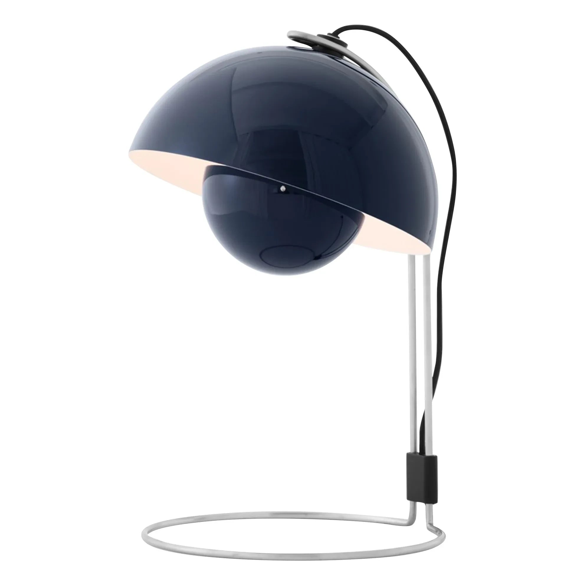 & Tradition - Lámpara de mesa Flowerpot VP4, Verner Panton | Azul Oscuro