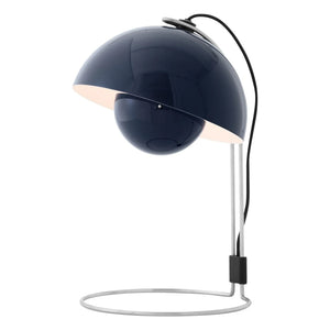 & Tradition - Lámpara de mesa Flowerpot VP4, Verner Panton | Azul Oscuro