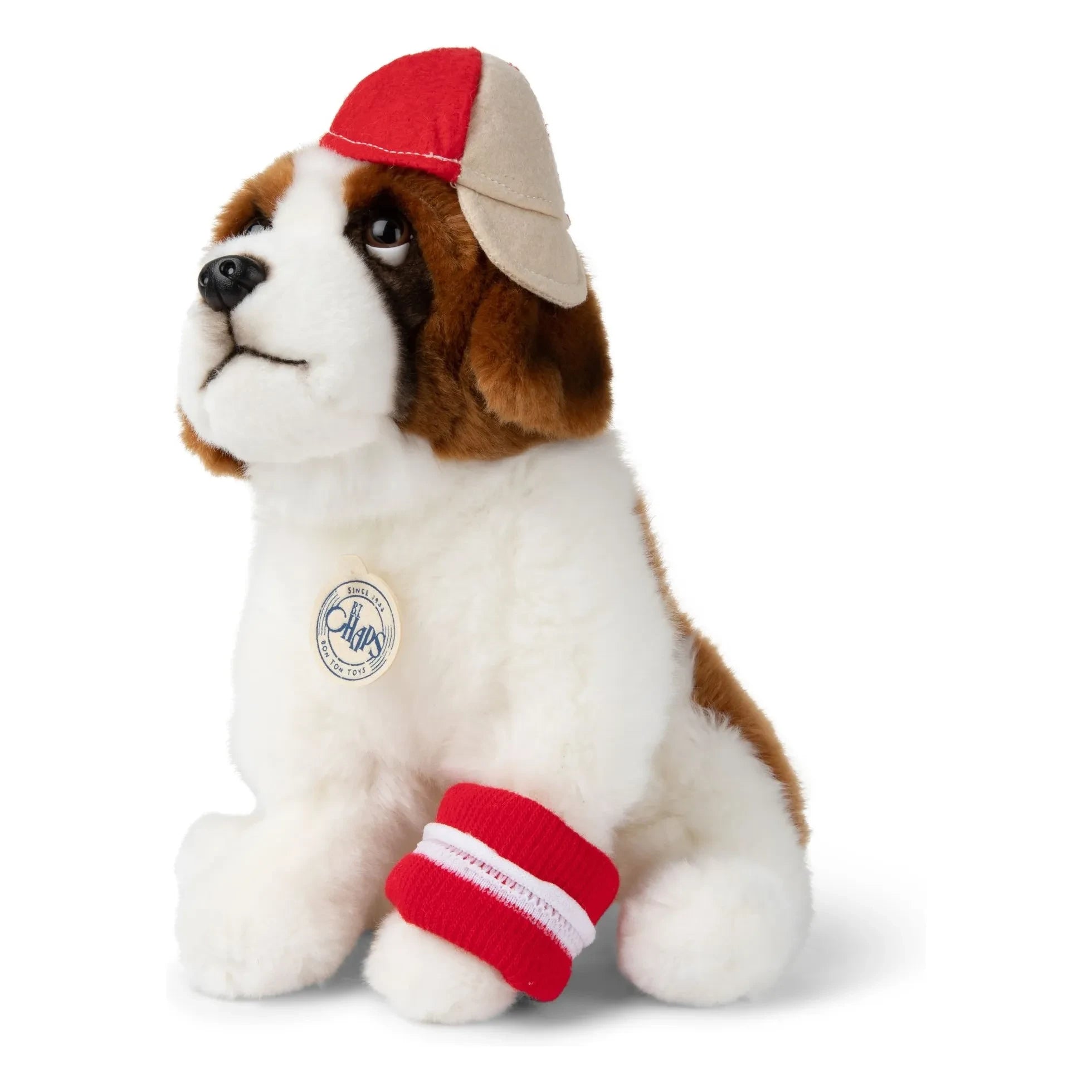 Bon Ton Toys - B.T.CHAPS - Peluche San Bernardo Herman | Blanco