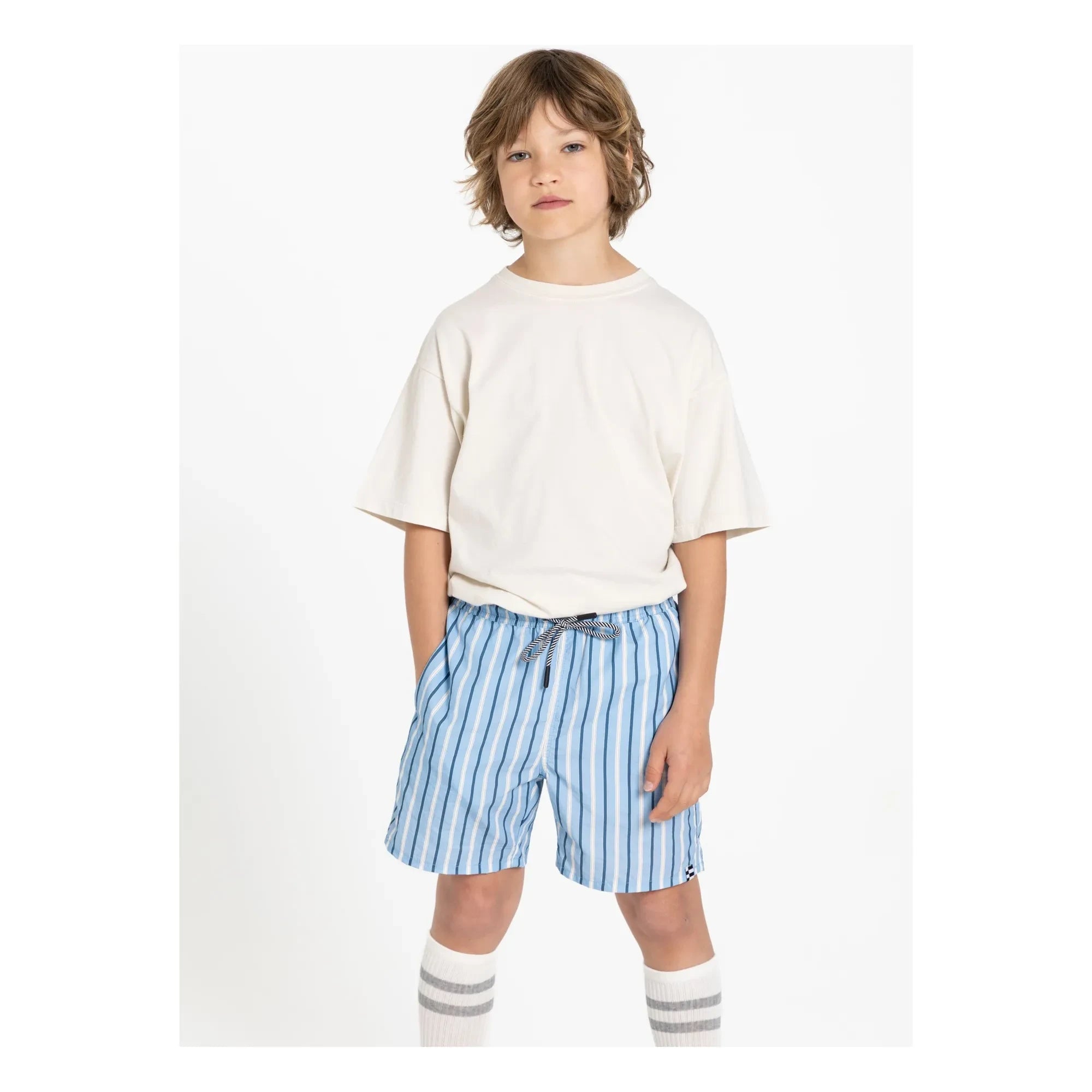 Finger in the nose - Bañador a rayas Freeboy | Azul