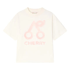 Bonpoint - Camiseta de algodón orgánico Lele Cherry | Crema