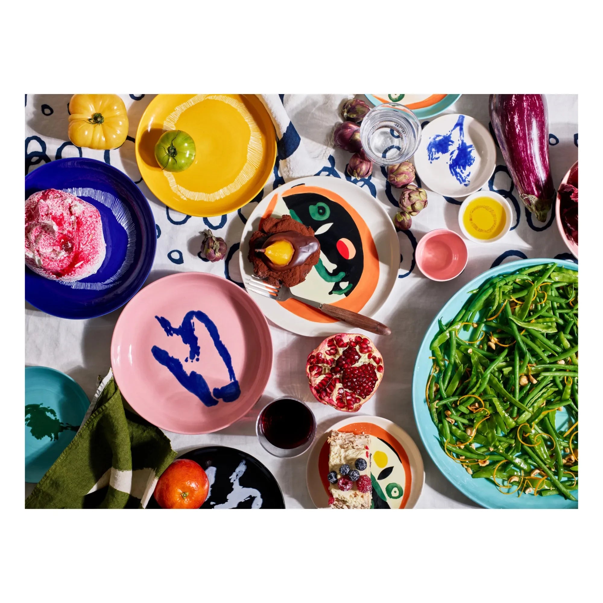 Serax - Platos de Alcachofa Feast - Ottolenghi - Set de 2 | Turquesa