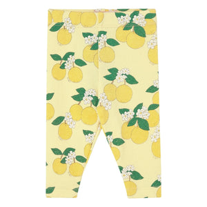 Tinycottons - Legging de canalé naranja de algodón orgánico | Amarillo claro
