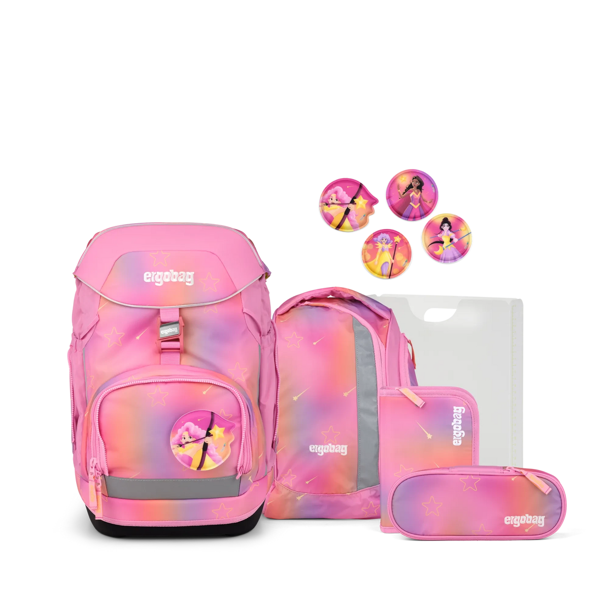 Ergobag - Set de mochila escolar Pack Girl Powbear