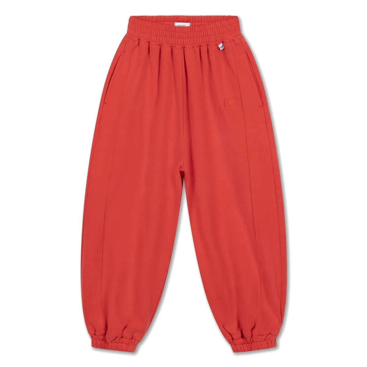 Repose AMS - Jogger de algodón orgánico con estampado de lunares | Rojo