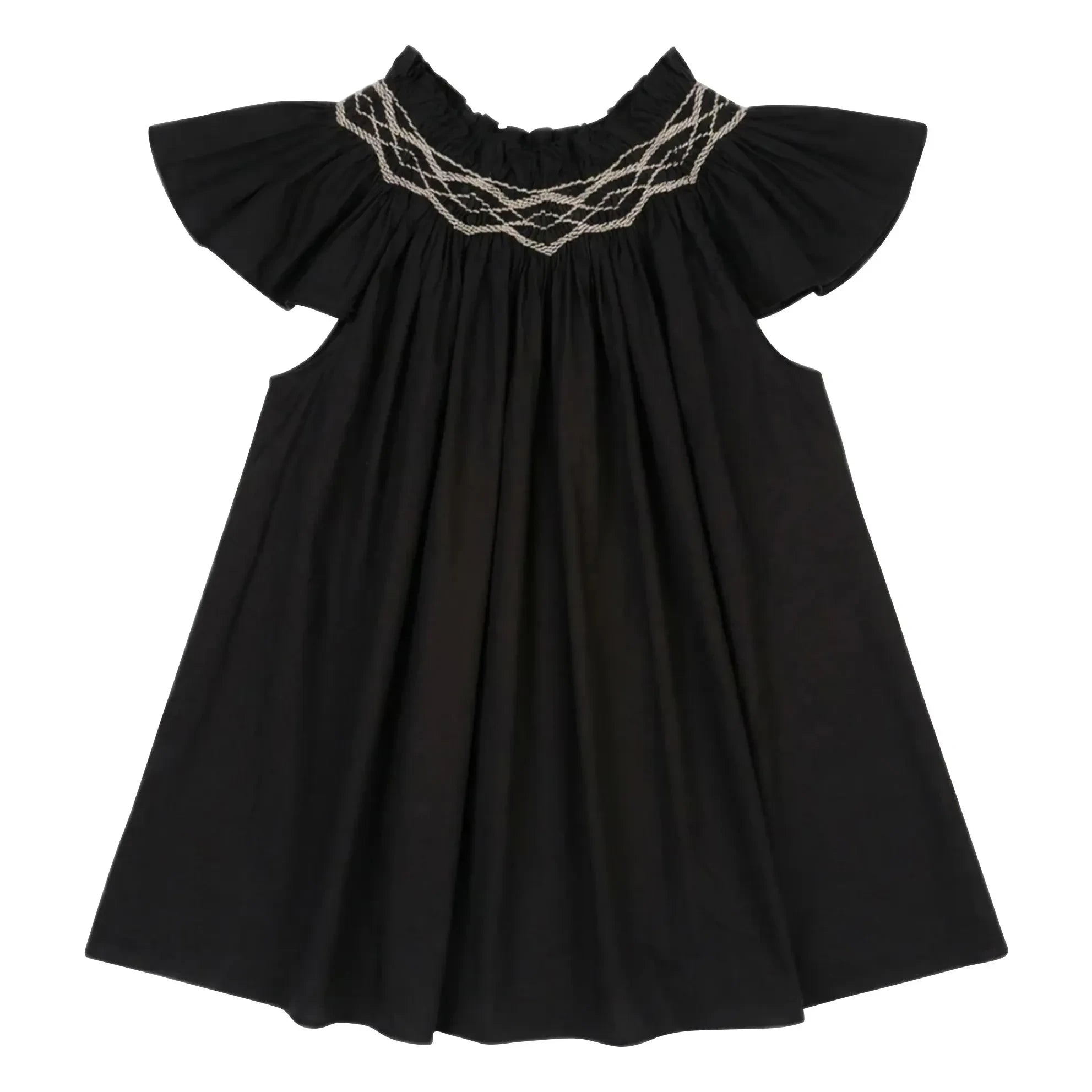 BELLEPIECE - Top de Popelina de Algodón Mykonos | Negro