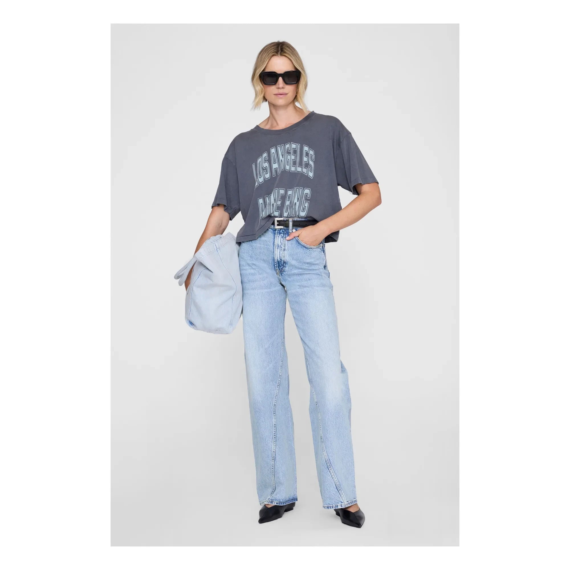 Anine Bing - Camiseta Johnny | Gris