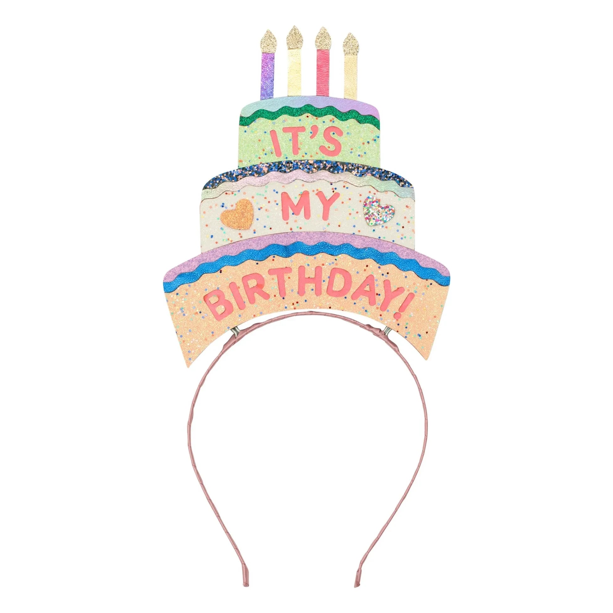 Mimi & Lula - Diadema de pastel de cumpleaños | Naranja