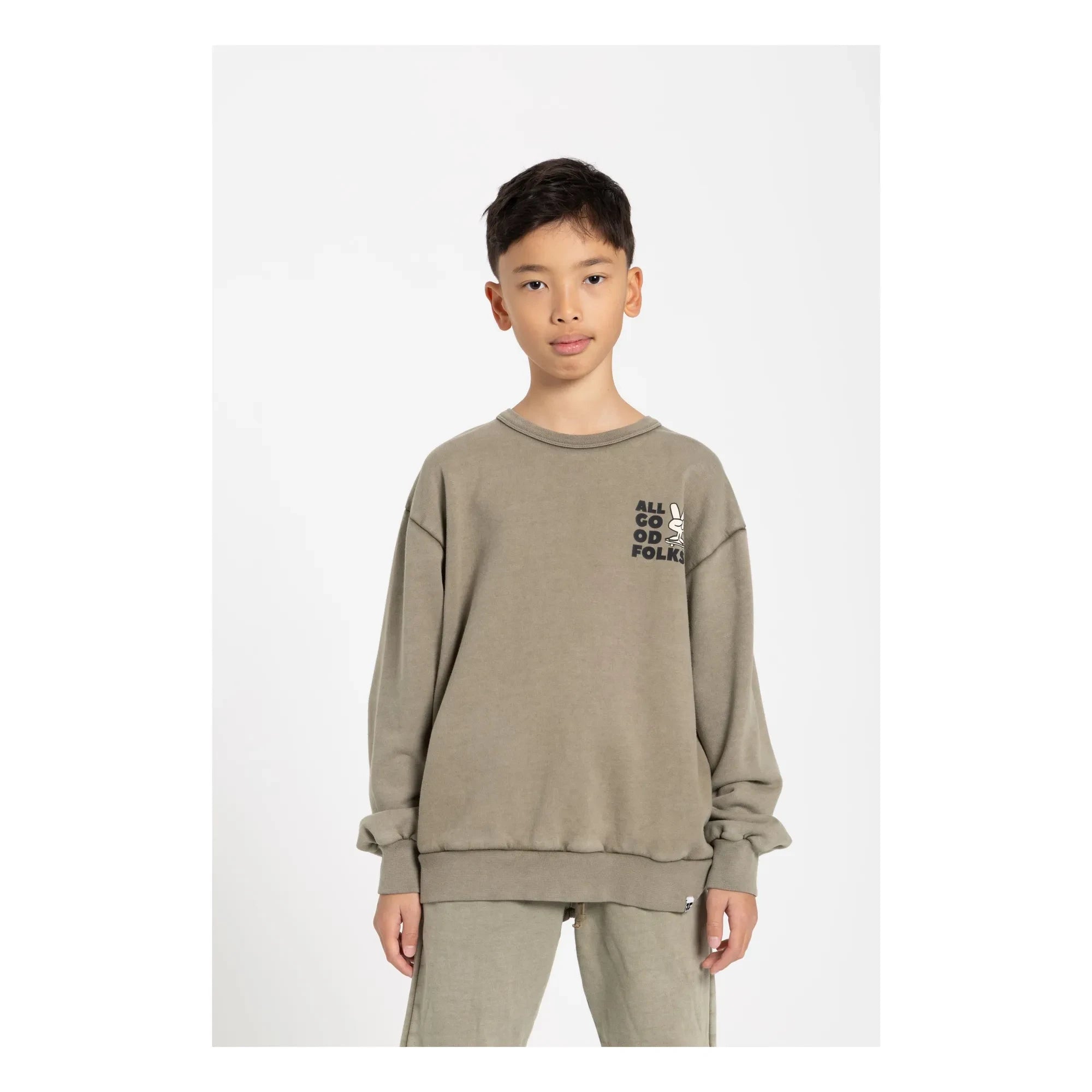 Hundred Pieces - Sudadera de algodón orgánico Ryde | Caqui