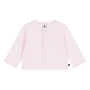 Petit Bateau - Chaleco liso | Rosa palo