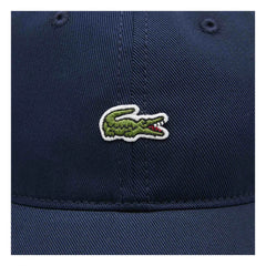 Lacoste - Gorra de algodón orgánico con logo | Azul marino