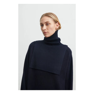 FUB - Cuello de lana merina - Colección de mujer | Azul marino