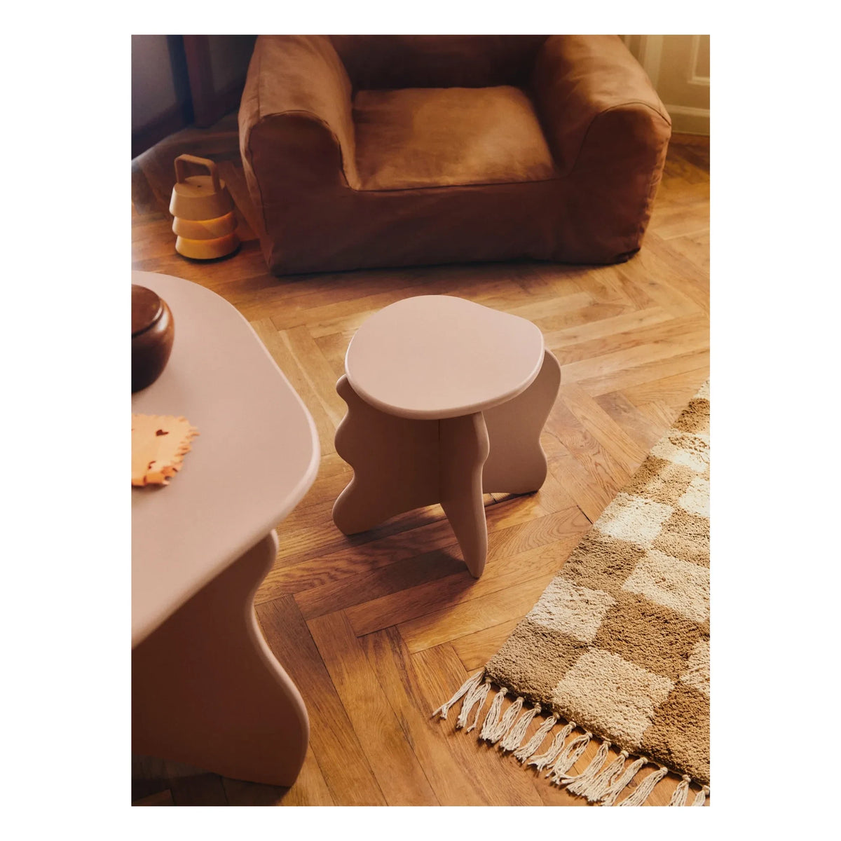 Ferm Living Kids - Tabure Slope rosa