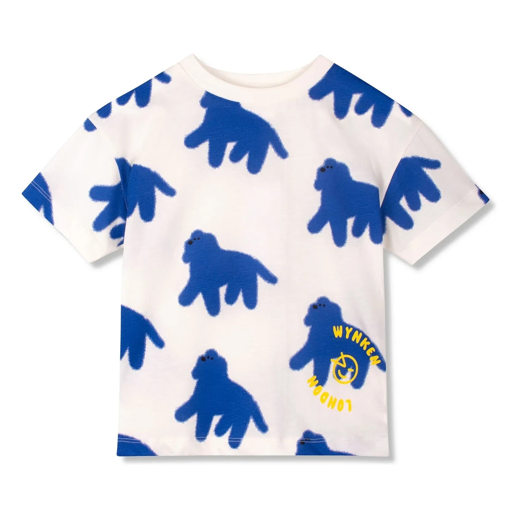 Wynken - Camiseta de algodón orgánico con estampado de perro | Crudo