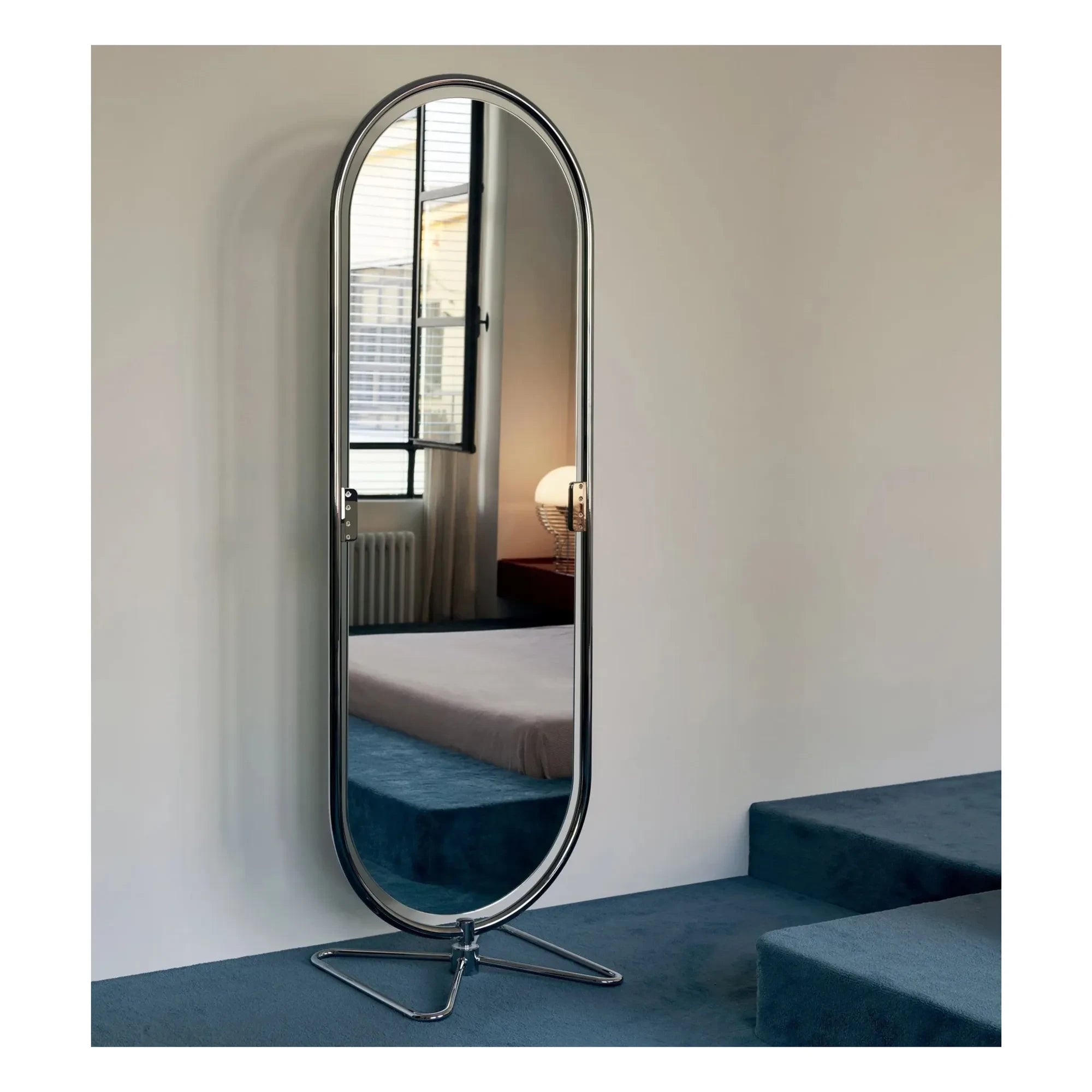 Verpan - Sistema de espejos 1,2,3, base de mariposa - Verner Panton | Cromado