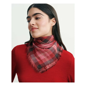 Bompard - Mini Carré Ekose Kaşmir Atkı | Kırmızı