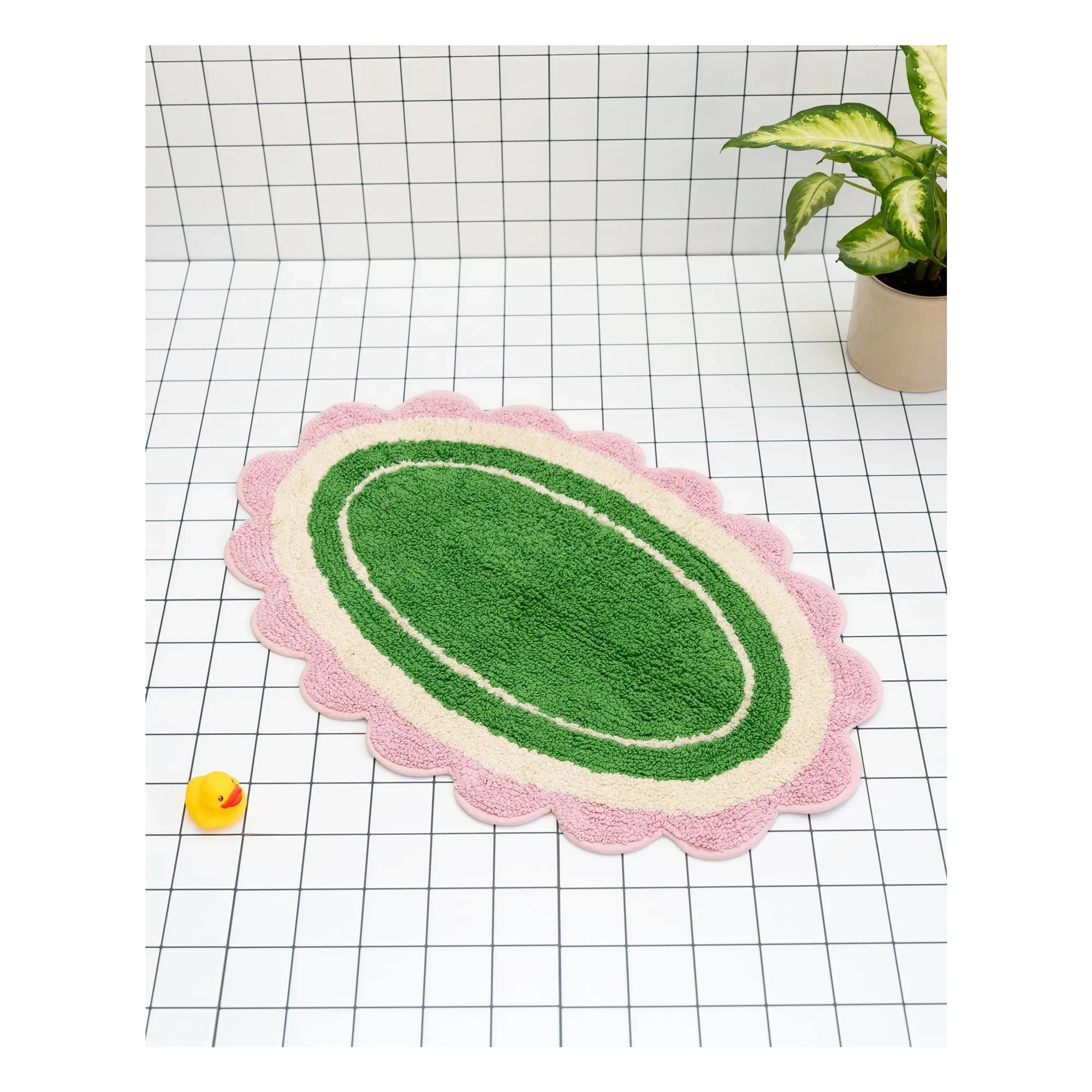 Tarta Gelatina - Alfombrilla de baño Carmen | Verde