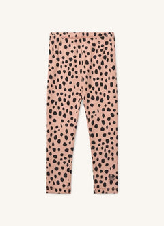 Liewood - Leggings de algodón orgánico Marien Leopard | Rosa pálido