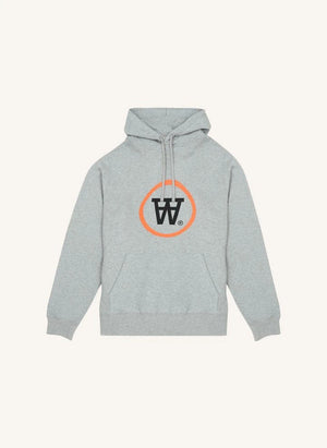 Wood Wood - Ian Sudadera con Capucha de Algodón Orgánico con Logo - Colección para Adultos | Gris