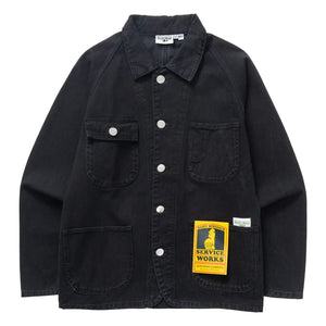 Service Works - Mono Vaquero Negro Oscuro 2.0 Chaqueta de Algodón Orgánico