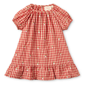 Flöss - Molly Gingham Vestido | Rojo