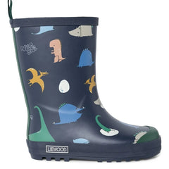 Liewood - Mason Botas de lluvia de dinosaurio | Azul marino