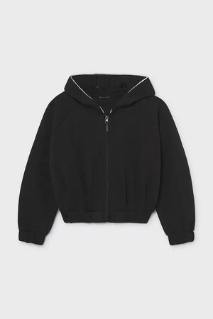 Sudadera Mayoral con cremallera, capucha y algodón para niños