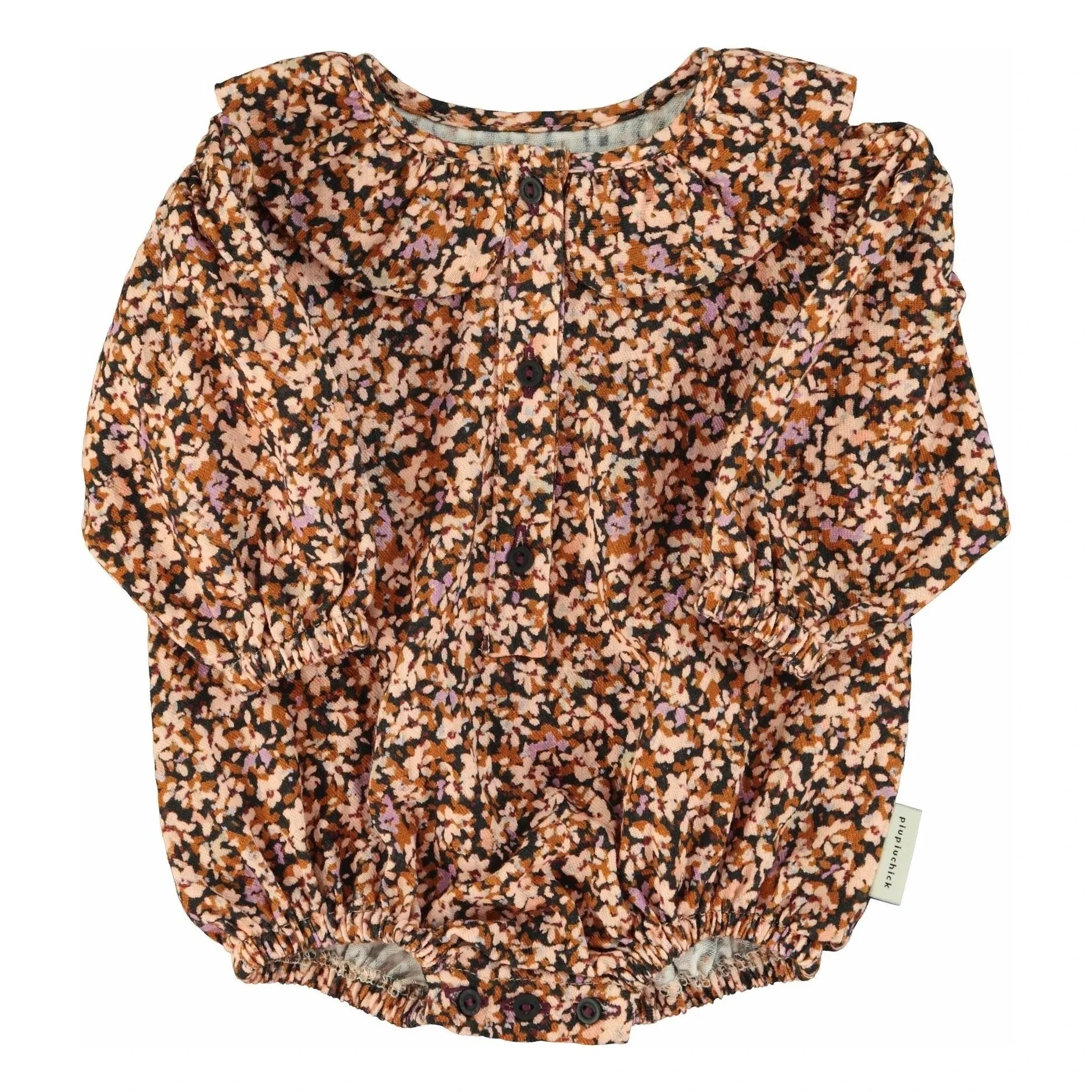 Piupiuchick - Mono Claudine con Estampado Floral | Negro