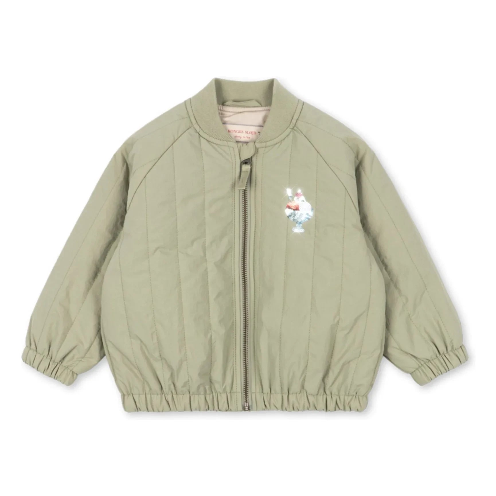 Konges Sløjd - Chaqueta acolchada con lentejuelas Glace | Crema