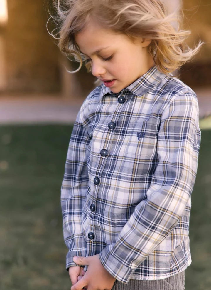 Tartine et Chocolat - Camisa Bébé TC a cuadros con bolsillo | Indigo