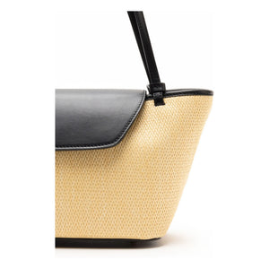 Elleme - Bolso bandolera de rafia y cuero | Natural