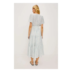 Rails - Vestido a rayas Cannes | Azul claro