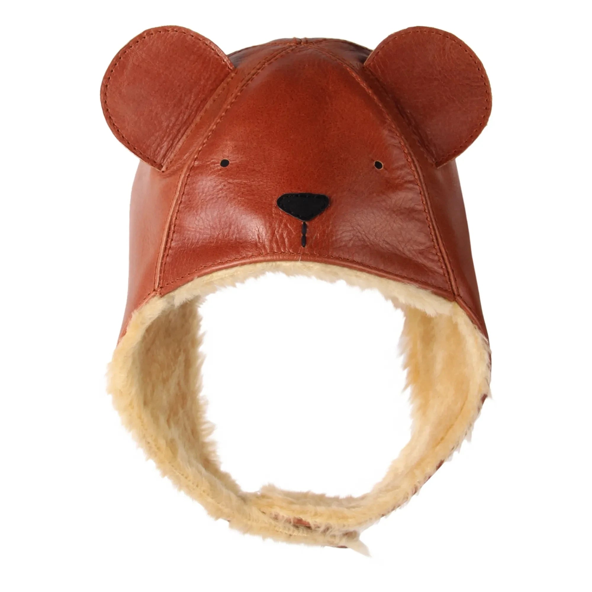 Donsje - Gorro de trampero Kapi Bear | Coñac