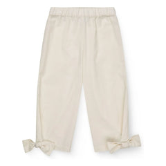 Copenhagen Colors - Pantalón de algodón orgánico con detalle de lazo | Crema