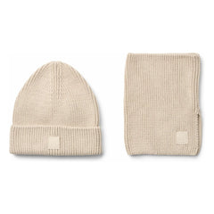 Liewood - Conjunto de gorro y braga de cuello de algodón orgánico Lina | Crudo