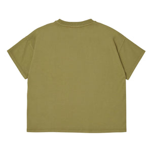Main Story - Camiseta de algodón orgánico oversize | Verde oliva
