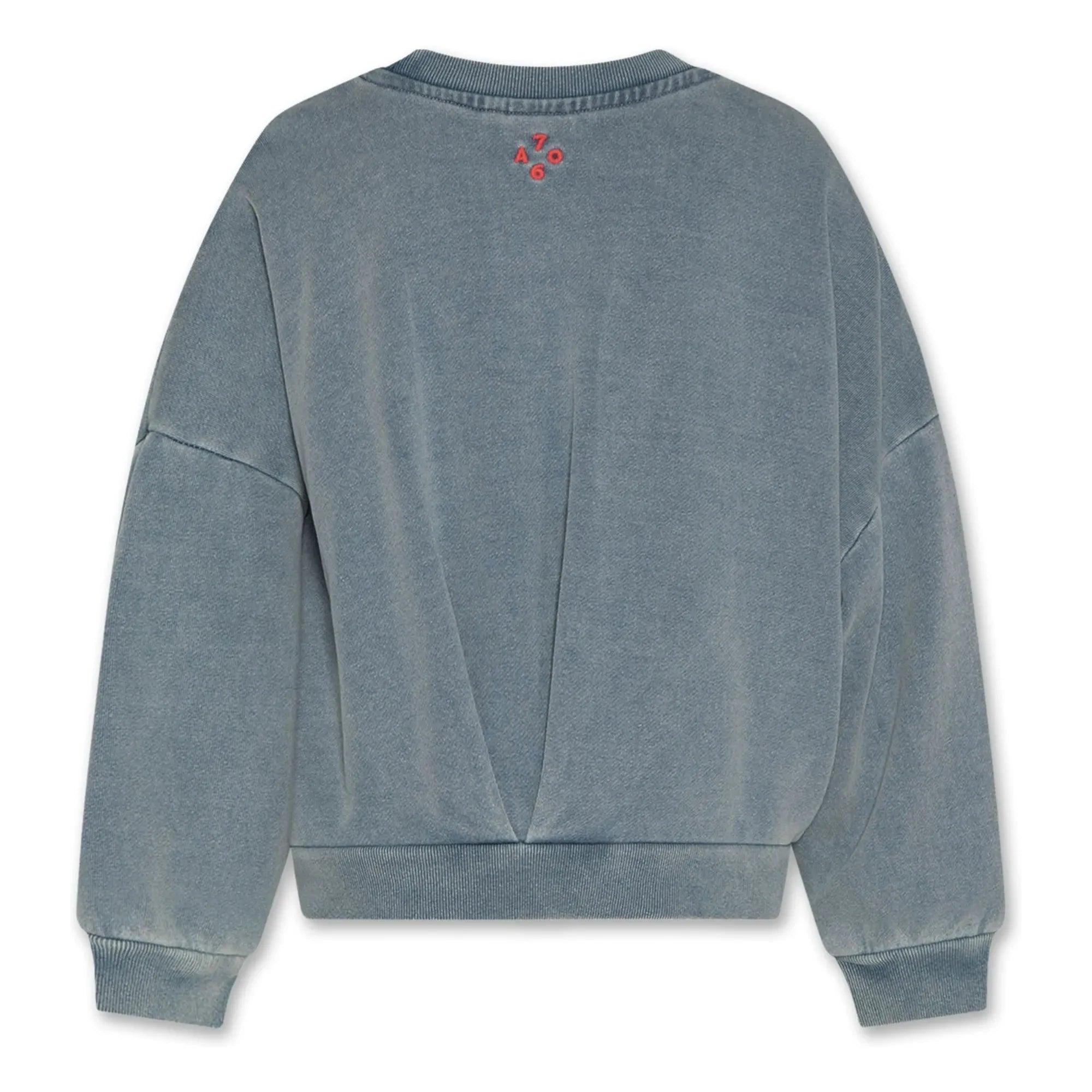 AO76 - Sudadera de algodón reciclado Lys | Gris azulado