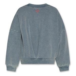 AO76 - Sudadera de algodón reciclado Lys | Gris azulado