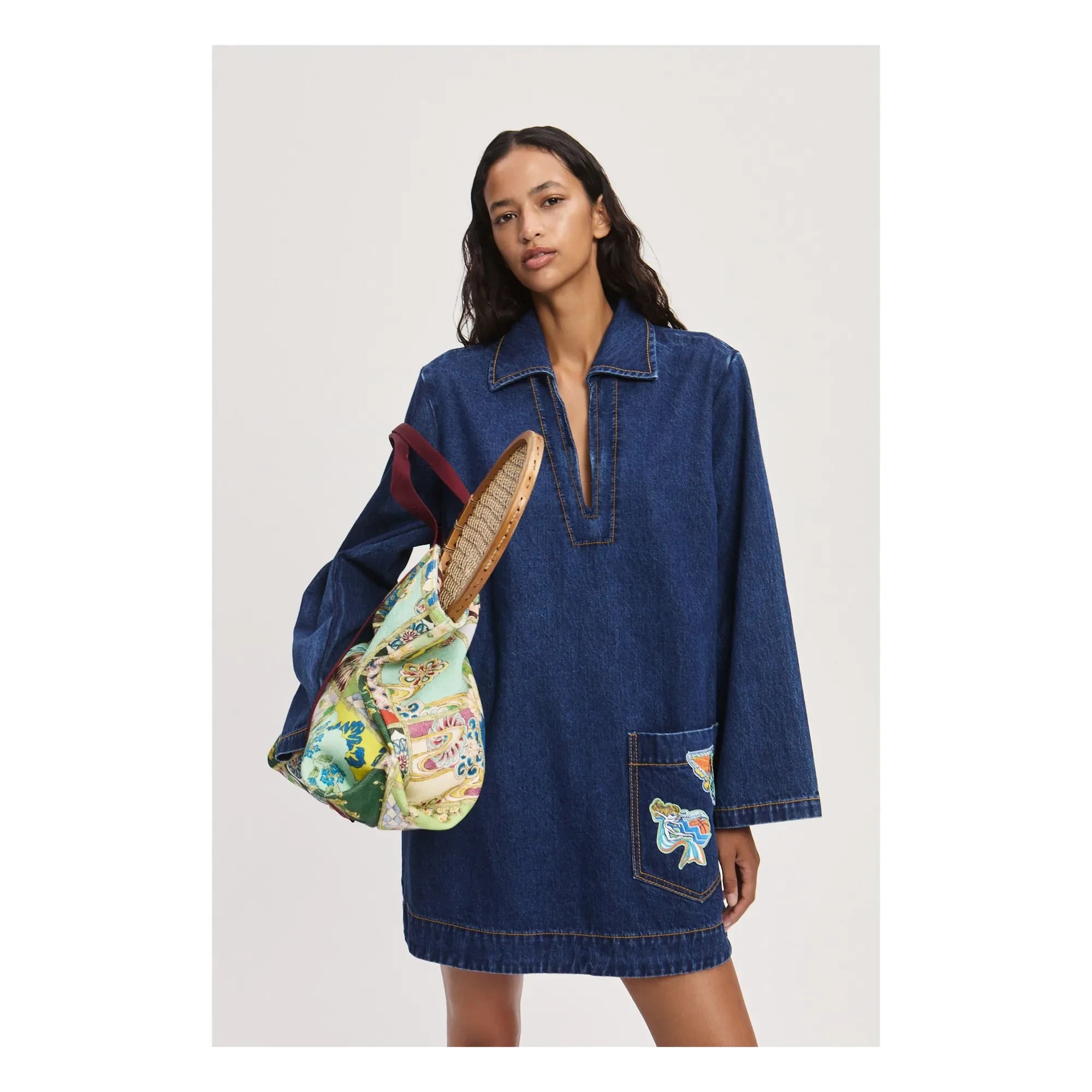 Alémais - Vestido vaquero Speedy | Índigo