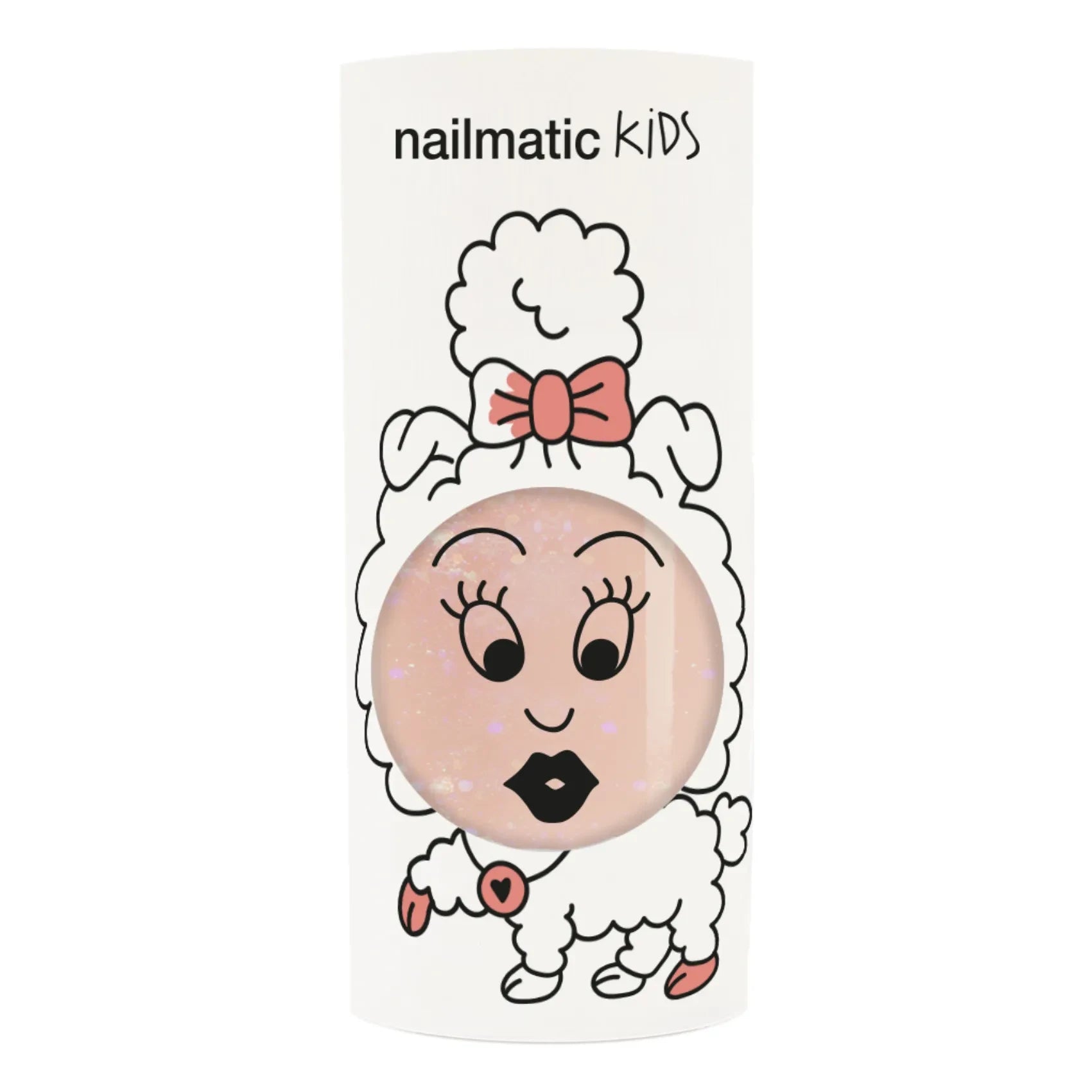 Nailmatic Kids - Esmalte de Uñas con Brillantina Melocotón - 8 ml | Melocotón
