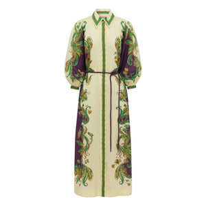 Alémais - Vestido Ruthie de lino | Crema